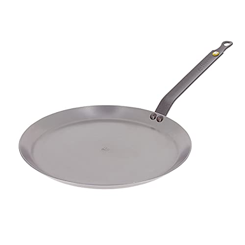 de Buyer - Mineral B Carbon Steel Crepe & Tortilla Pan - Naturally Nonstick - Oven-Safe - Induction-ready - 12'